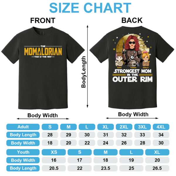 The Momalorian This Is The Way, Best Mom In The Galaxy - Personalized Shirt Gift For Mom Tu24 - Image 5