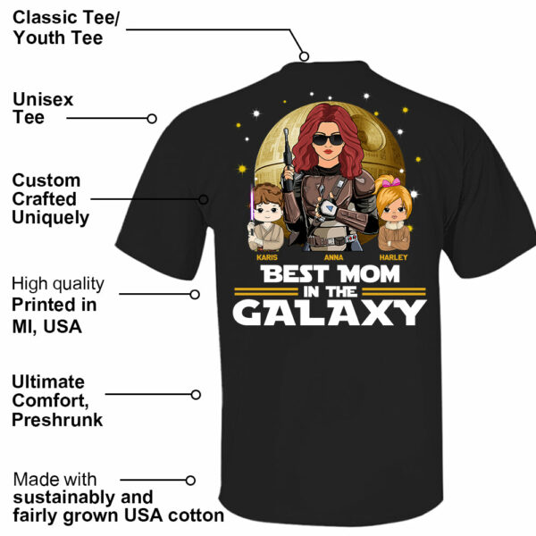 The Momalorian This Is The Way, Best Mom In The Galaxy - Personalized Shirt Gift For Mom Tu24 - Image 3
