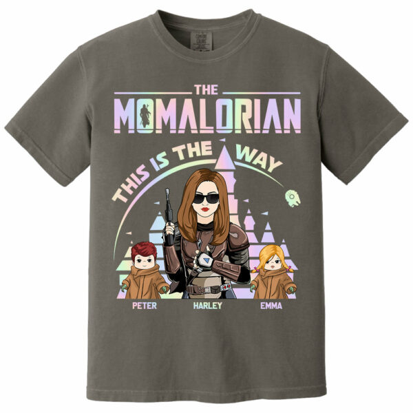 The Momalorian This Is The Way Hologram - Personalized Shirt For Mom Dad DO98 - Image 12