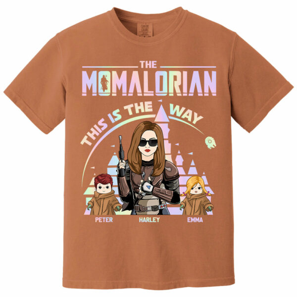 The Momalorian This Is The Way Hologram - Personalized Shirt For Mom Dad DO98 - Image 9