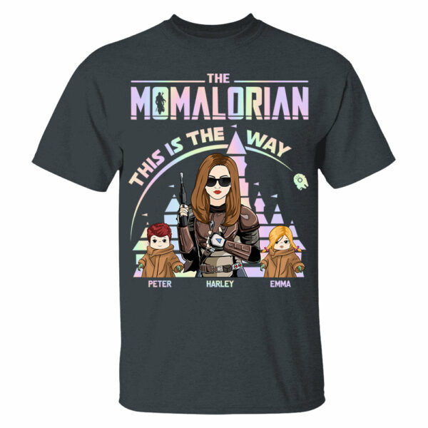 The Momalorian This Is The Way Hologram - Personalized Shirt For Mom Dad DO98 - Image 4