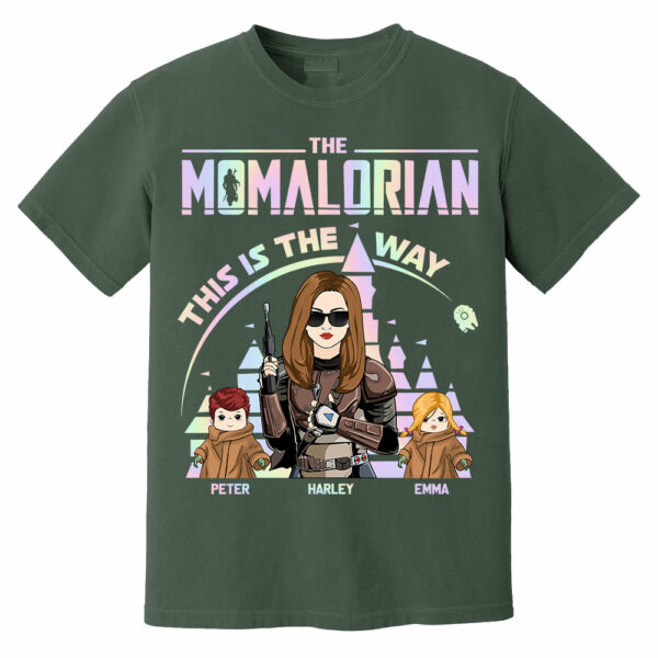 The Momalorian This Is The Way Hologram - Personalized Shirt For Mom Dad DO98 - Image 11