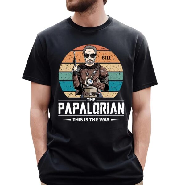 The Papalorian This Is The Way Custom Shirt Gift For Grandfather Grandpa - Image 2