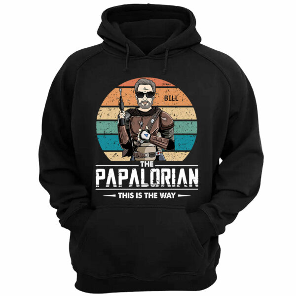 The Papalorian This Is The Way Custom Shirt Gift For Grandfather Grandpa - Image 3