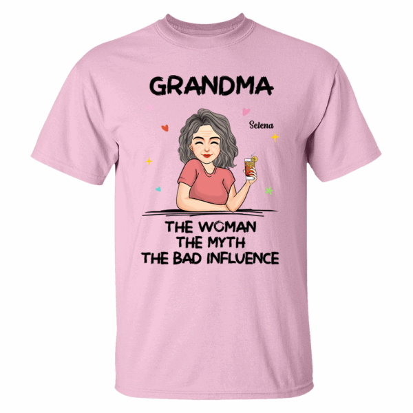 The Woman The Myth - Personalized Custom T-shirt - Mother's Day Gift For Grandma, Family Members - Image 5
