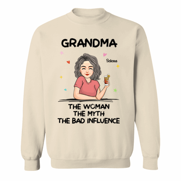 The Woman The Myth - Personalized Custom T-shirt - Mother's Day Gift For Grandma, Family Members - Image 7