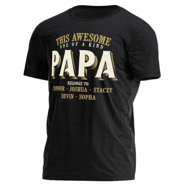 This Awesome One Of A Kind Grandpa Personalized Shirt For Grandpa Custom Nickname Kids Name Father Day Gift H2511 - Image 2