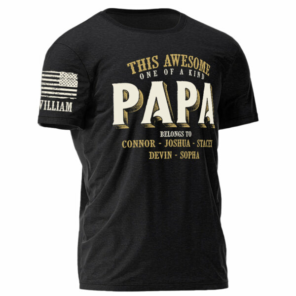 This Awesome One Of A Kind Grandpa Personalized Shirt For Grandpa Custom Nickname Kids Name Father Day Gift H2511 - Image 3