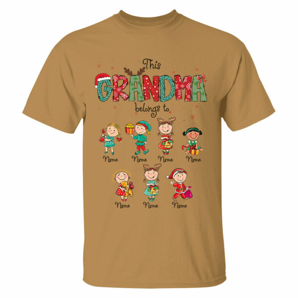 This Grandma Belongs To Christmas Shirt, Family Christmas Shirt, Custom Shirt For Nana Mama Family - Image 13