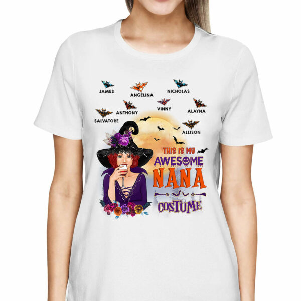 This Is My Awesome Grandma Costume Halloween Witch Personalized Shirt - Image 2