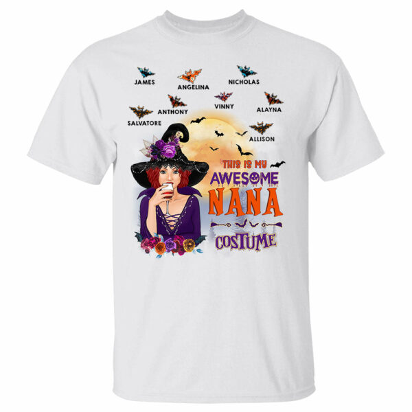 This Is My Awesome Grandma Costume Halloween Witch Personalized Shirt