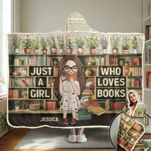 This Is My Book Reading Blanket - Personalized Wearable Blanket Hoodie