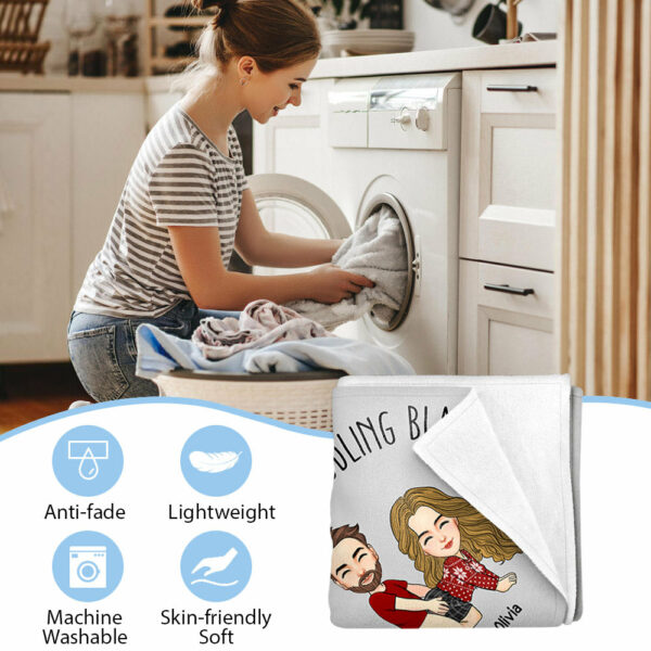 This Is Our Cuddling Blanket Personalized Blanket Gift For Couple - Image 5