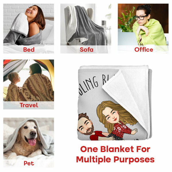 This Is Our Cuddling Blanket Personalized Blanket Gift For Couple - Image 4