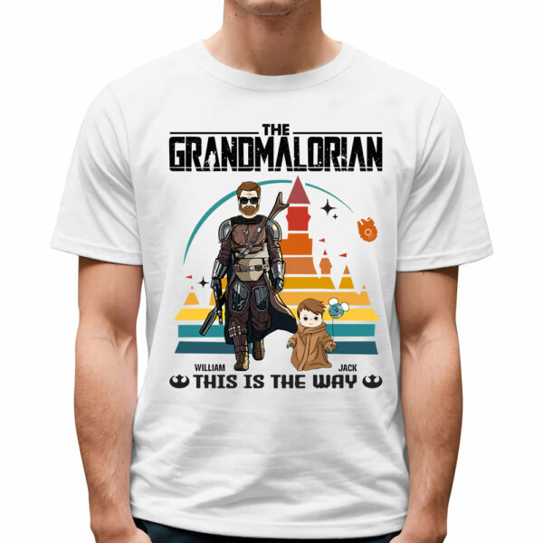 This Is The Way - Personalized Shirt Gift For Dad Mom Custom Nickname Death Star Shirt - Image 2