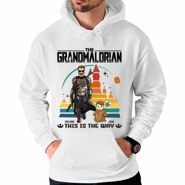 This Is The Way - Personalized Shirt Gift For Dad Mom Custom Nickname Death Star Shirt - Image 4