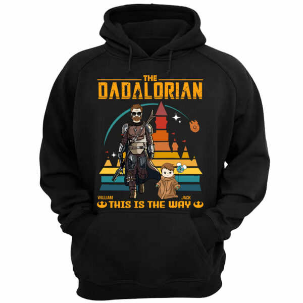 This Is The Way - Personalized Shirt Gift For Dad Mom Custom Nickname With Kids - Image 3
