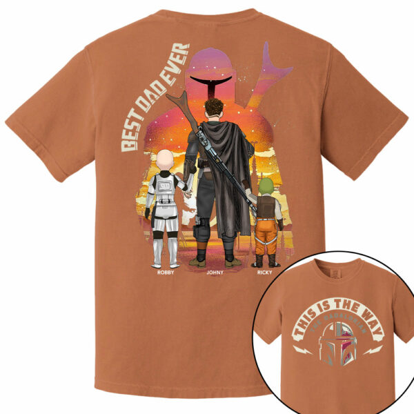 This Is The Way - The Dadalorian, Personalized Shirt Gift For Dad A2110 - Image 6