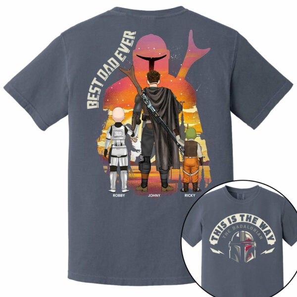 This Is The Way - The Dadalorian, Personalized Shirt Gift For Dad A2110 - Image 5