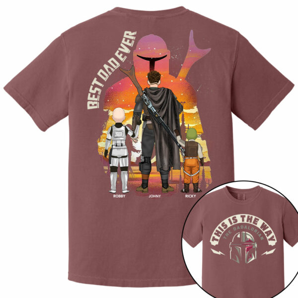 This Is The Way - The Dadalorian, Personalized Shirt Gift For Dad A2110 - Image 3