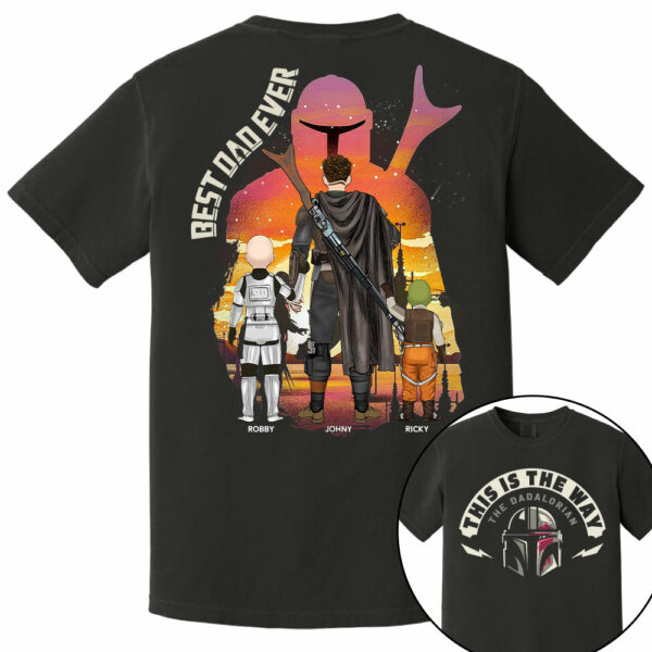 This Is The Way - The Dadalorian, Personalized Shirt Gift For Dad A2110 - Image 8