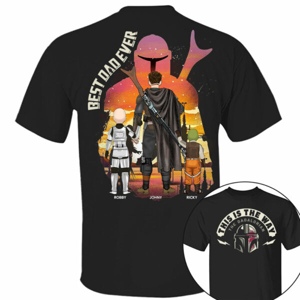 This Is The Way - The Dadalorian, Personalized Shirt Gift For Dad A2110 - Image 15