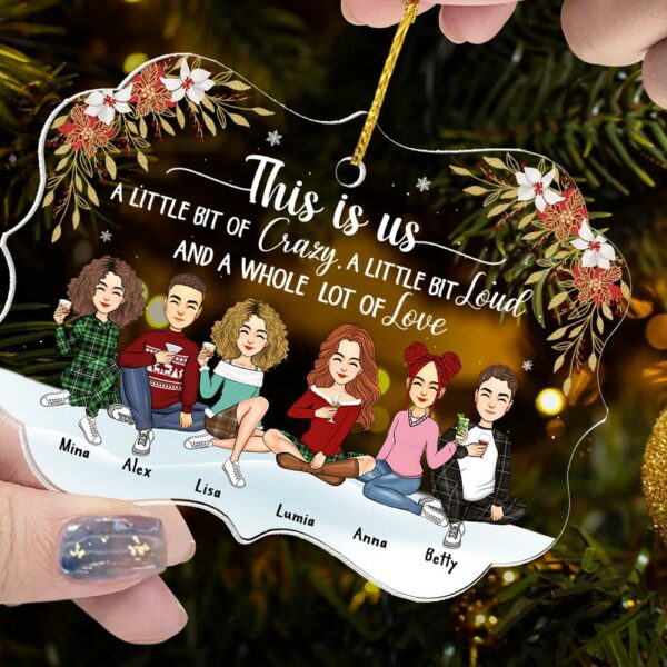 This Is Us Personalized Acrylic Ornament Christmas Gift For Family - Image 5