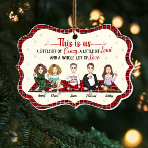 This Is Us Personalized Acrylic Ornament Gift For Family, Christmas Gift