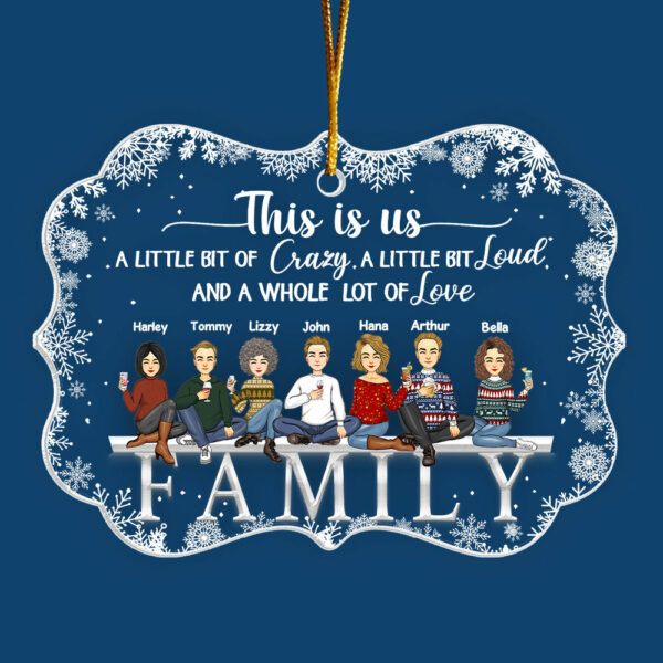 This Is Us Personalized Christmas Personalized Acrylic Ornament For Family - Image 2