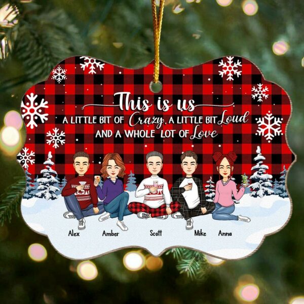 This Is Us Personalized Ornament Gift For Family, Christmas Wooden Gift - Image 2