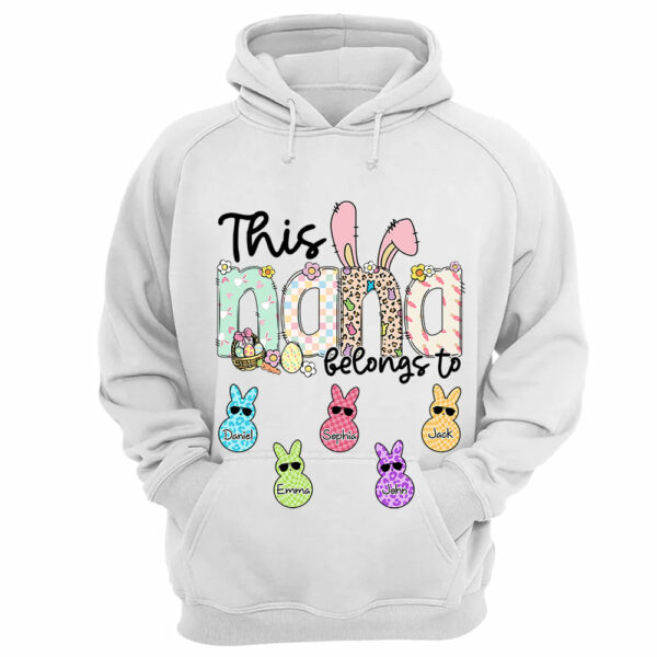 This NaNa belong to, Personalized Grandma Peeps Easter Shirt, Custom Grandma And Kids T1807 - Image 11