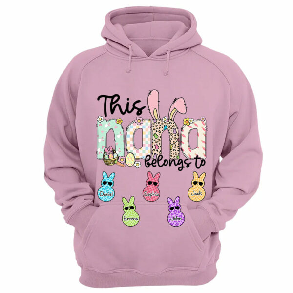 This NaNa belong to, Personalized Grandma Peeps Easter Shirt, Custom Grandma And Kids T1807 - Image 13