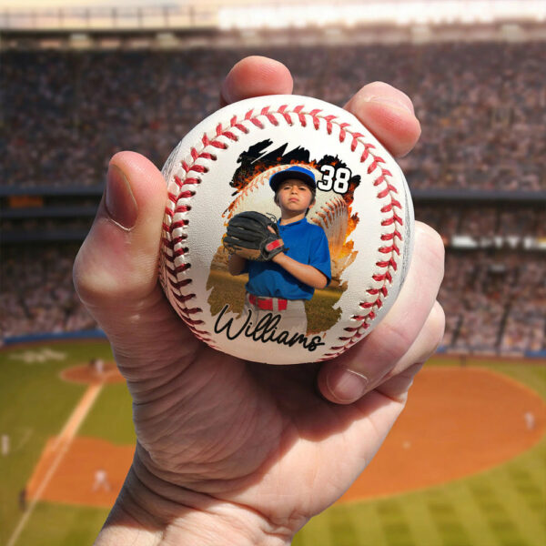 To My GrandSon You Will Never Lose Baseball Ball, Personalized Engraved Baseball, Gift For Mom Tu24 - Image 2