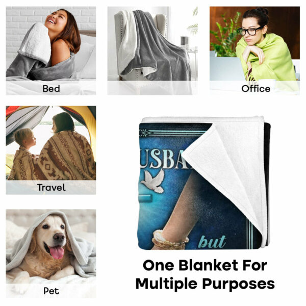 To My Husband The Day I Met You Couple Holding Hands Custom Blanket For Husband - Image 5