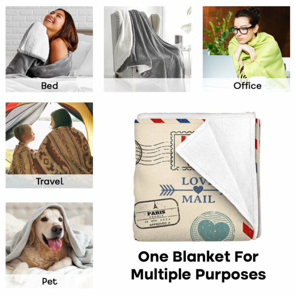 To My Mom Whenever Life Tries To Knock You Down Letter Custom Blanket Gift For Mom - Image 5