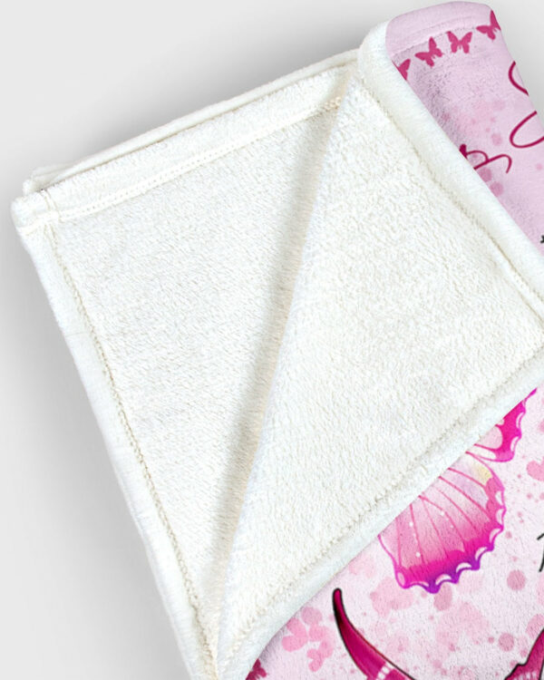 To My Sister You Are The One I've Known Forever Pink Butterfly Custom Blanket For Sister - Image 5