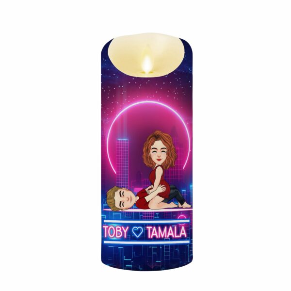 To My Wife Always Remember - Personalized LED Candle Anniversary Gift For Couples - Image 4