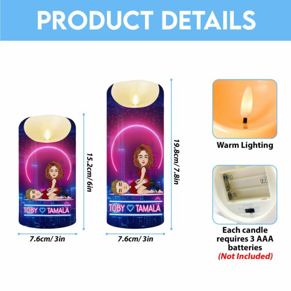 To My Wife Always Remember - Personalized LED Candle Anniversary Gift For Couples - Image 7