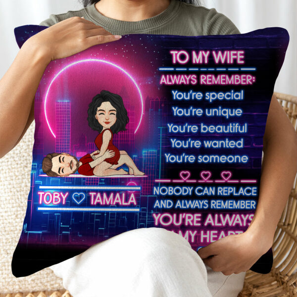 To My Wife Always Remember - Personalized Pillow Anniversary Gift For Couples - Image 6