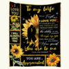 To My Wife Never Forget That I Love You Blanket For Wife - Blanket Gifts For Wife