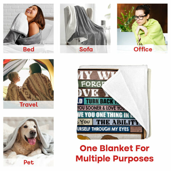 To My Wife To My Wife Never Forget That I Love You Custom Blanket For Wife - Image 3