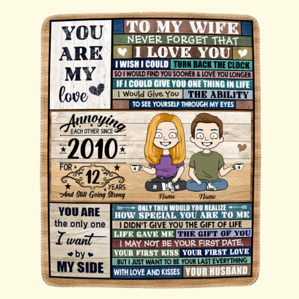 To My Wife To My Wife Never Forget That I Love You Custom Blanket For Wife - Image 2