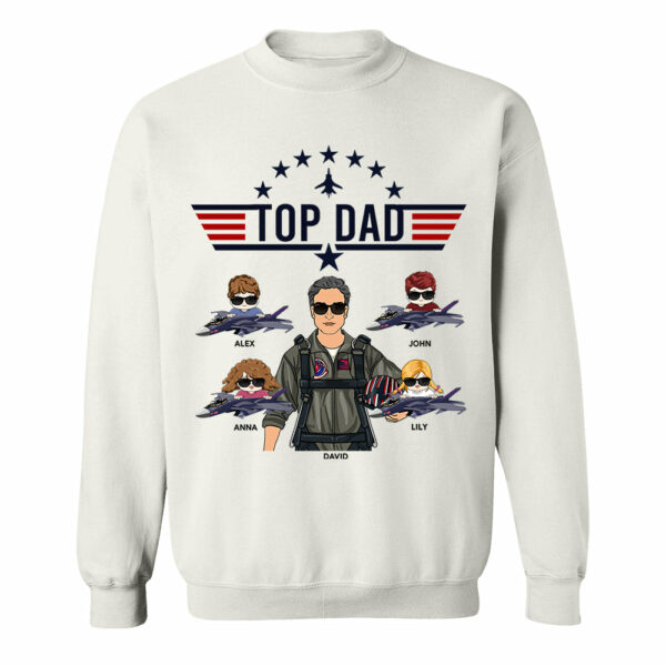 Top Dad Personalized Shirt Gift For Dad Grandpa - Image 7