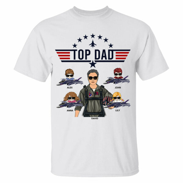Top Dad Personalized Shirt Gift For Dad Grandpa - Image 2