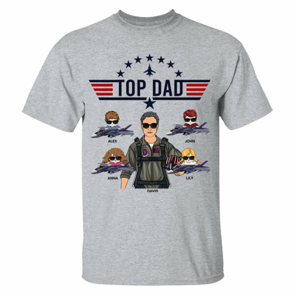 Top Dad Personalized Shirt Gift For Dad Grandpa - Image 4