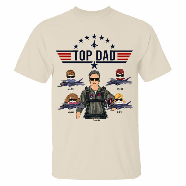 Top Dad Personalized Shirt Gift For Dad Grandpa - Image 3