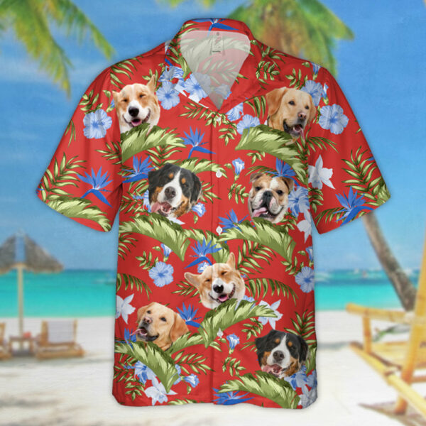 Tropical Hibiscus Orchid Palm Leaves Dog Personalized Hawaiian Shirt For Dog Lover Dog Mom Dog Dad H2511 - Image 7