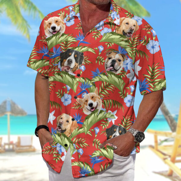 Tropical Hibiscus Orchid Palm Leaves Dog Personalized Hawaiian Shirt For Dog Lover Dog Mom Dog Dad H2511 - Image 6