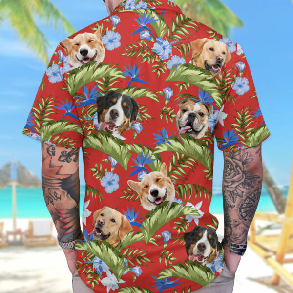 Tropical Hibiscus Orchid Palm Leaves Dog Personalized Hawaiian Shirt For Dog Lover Dog Mom Dog Dad H2511 - Image 3