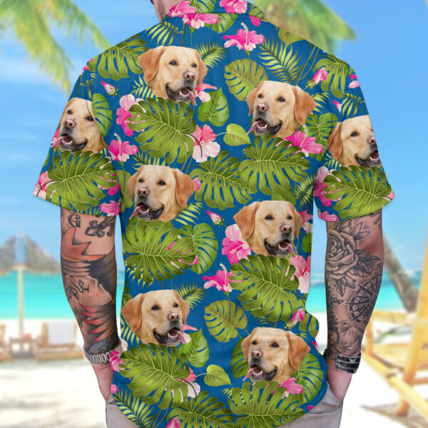 Tropical Leaf Photo Personalized Hawaiian Shirt For Dog Lover Dog Mom Dog Dad H2511 - Image 2